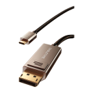 Кабель-адаптер с оплёткой CABLETIME USB-C — DisplayPort 1.4 (3 м) - фото 4